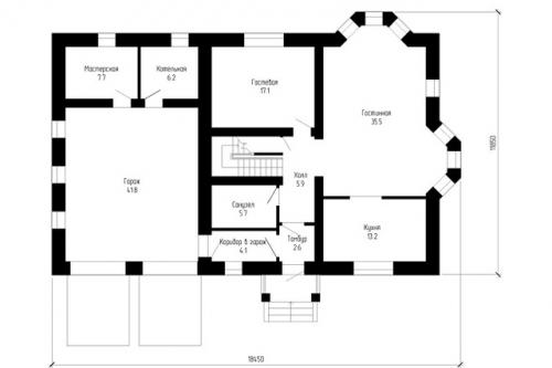 Элегантный двухэтажный дом. 03