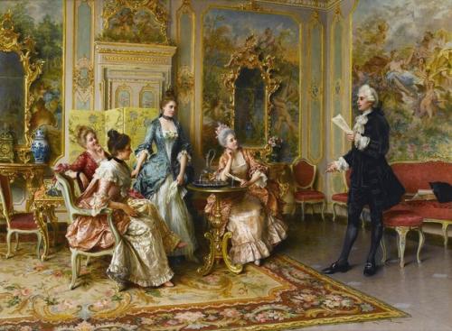 Неорококо.  Артуро Риччи (Arturo Ricci, 1854-1919) - представитель итальянской школы живописи XIX века. 04