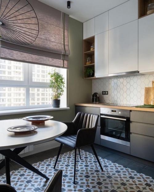 Интерьер кухни, площадь 8, 2 кв. 03