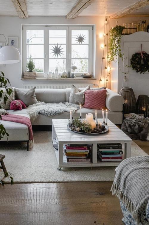 Интерьер гостиной красиво. 02