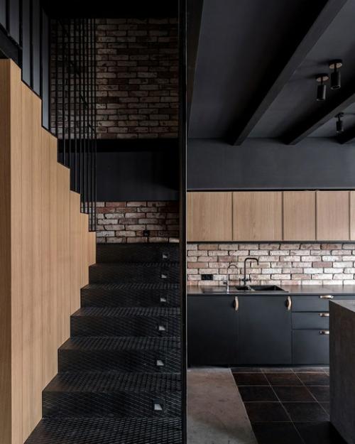 Двухуровневая квартира в стиле лофт. 03