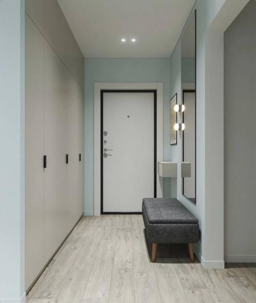 Интерьер двухкомнатной квартиры с яркой кухней. 03