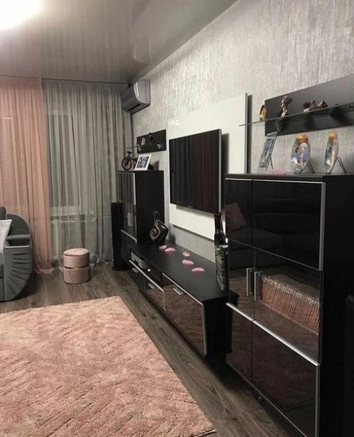 Интересное цветовое решение для гостиной! 02