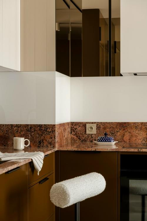 Эстетичный и функциональный интерьер 1-комнатной квартиры 35, 5 м 2 в центре Кракова, Польша. 03