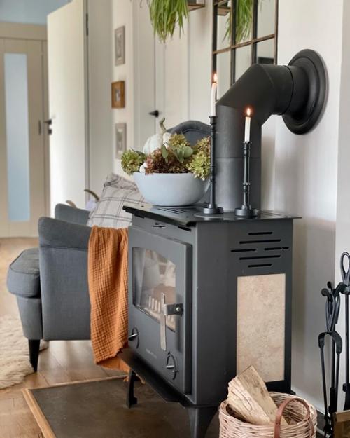 Для создания осеннего интерьера сочетание коричневых и серых оттенков является идеальной парой. 02