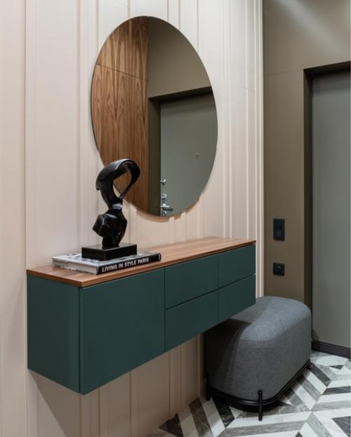 Реализованный интерьер квартиры в спокойных оттенках. 04