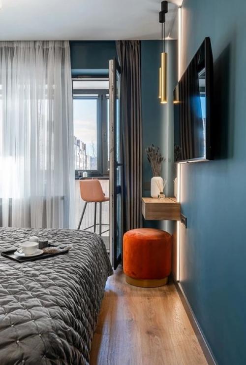 Чудесное преображение единственной комнаты в старой панельной однушке! 07