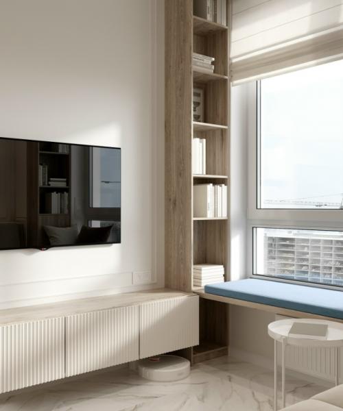 Проект однокомнатной квартиры 38, 5 м 2 в Москве. 06