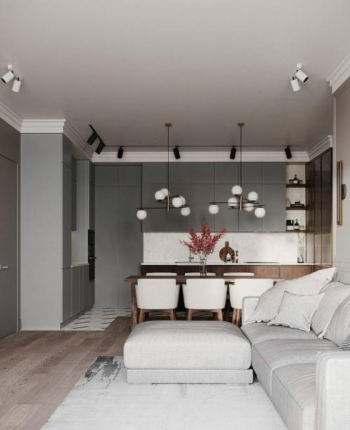 Дизайн проект двухкомнатной квартиры в современном стиле с элементами сканди. 06