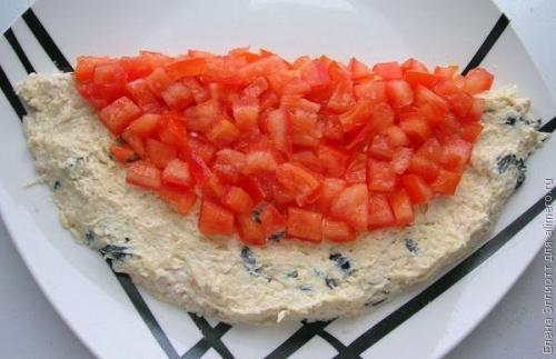 Салат Арбуз.  Ингредиенты: 05