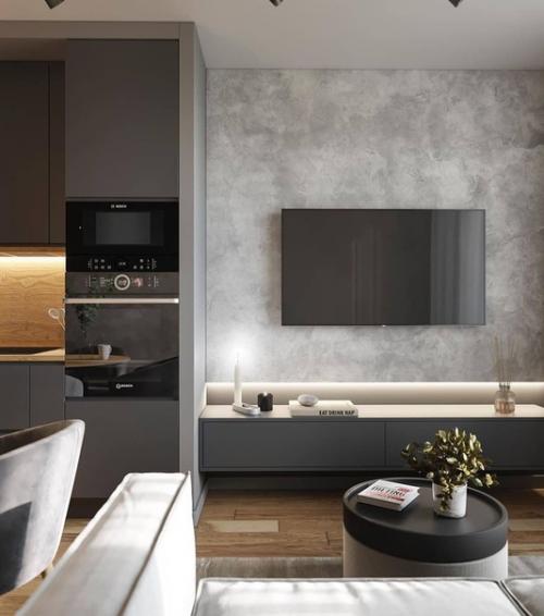 Замечательный дизайн кухни - гостиной от Atmosphera Interiors. 04