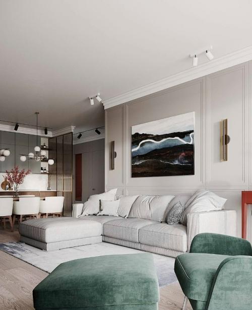 Дизайн проект двухкомнатной квартиры в современном стиле с элементами сканди. 03