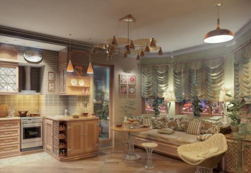 Как устроить в квартире кухню - гостиную. 03