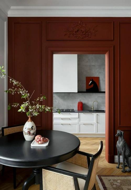 Красные акценты в московском интерьере. 02