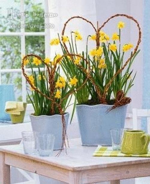 Желтые цветы.  Желтый - цвет солнца, веселья и удачи.