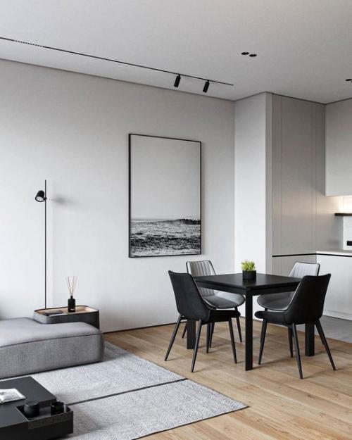 Квартира в минималистичном стиле площадью 83 кв. 03