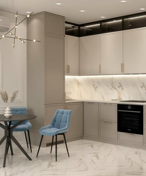 Проект однокомнатной квартиры 38, 5 м 2 в Москве. 03