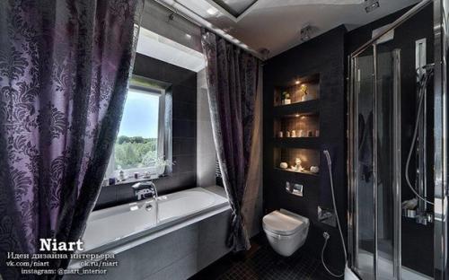 Шторки для ванной комнаты: виды, материалы, способы крепления. 05