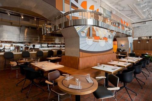 Элегантная ретроэстетика бистро в центре Москвы. 05