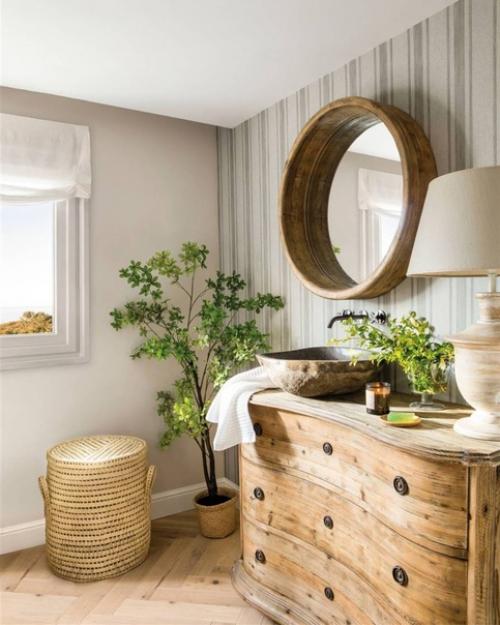 Где разместить круглое зеркало? 06