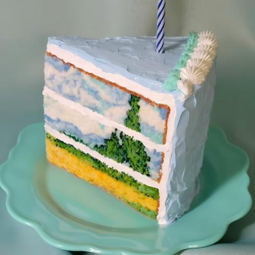 Торт в стиле Винсента ван Гога - настоящий шедевр кондитерского искусства. 03