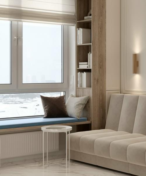 Проект однокомнатной квартиры 38, 5 м 2 в Москве. 05