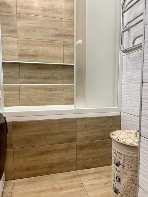 С вами проектом ванной комнаты и туалета нашей покупательницы делимся. 01