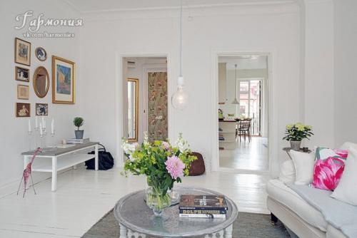 Стильная эклектика - летний интерьер в белом. 04