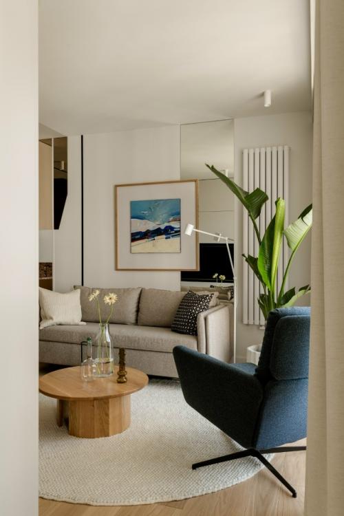 Эстетичный и функциональный интерьер 1-комнатной квартиры 35, 5 м 2 в центре Кракова, Польша. 04