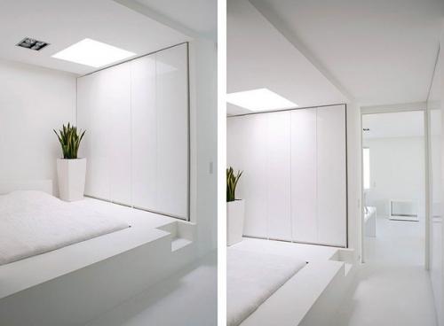 Белоснежный лофт с террасой в Париже. 05