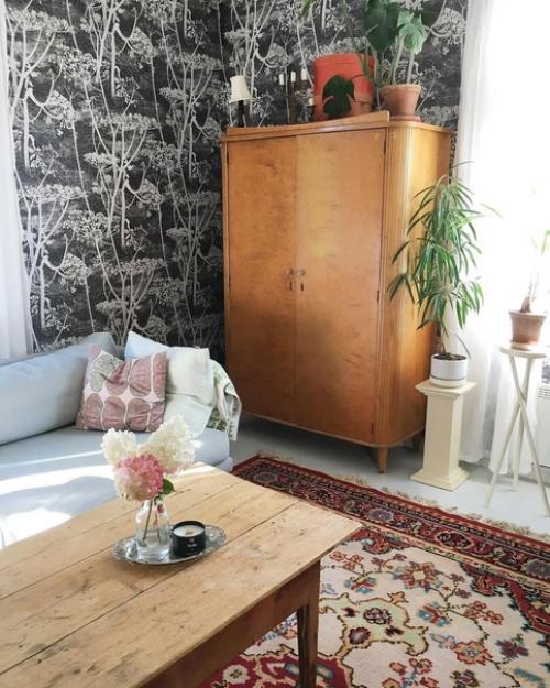 Шерстяные и хлопковые ковры в интерьере этого загородного дома - просто прелесть! 03