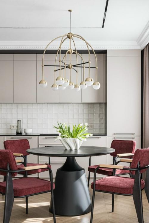 Реализованный интерьер квартиры, площадью 62 кв.