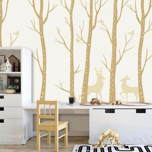 Эффектный и популярный вариант создания стильного интерьера детской комнаты - поклеить фотообои. 01