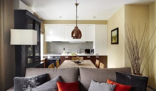 Дизайн интерьера двухкомнатной квартиры, площадью 67 кв. 02