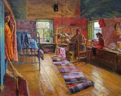 Домотканые половики (дорожки) - простая красота. 01