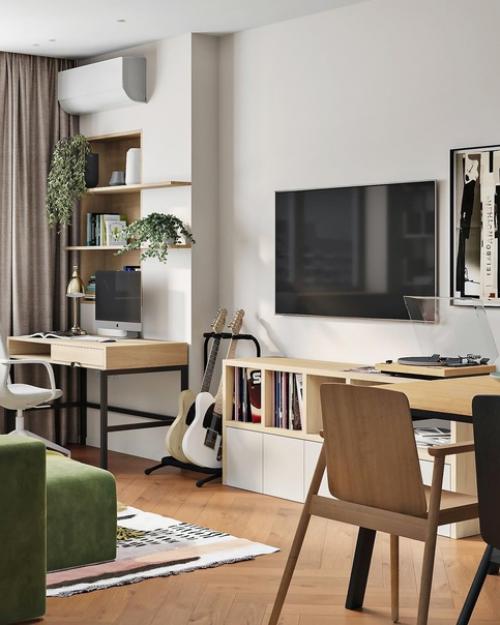 Интерьер кухни - гостиной. 02