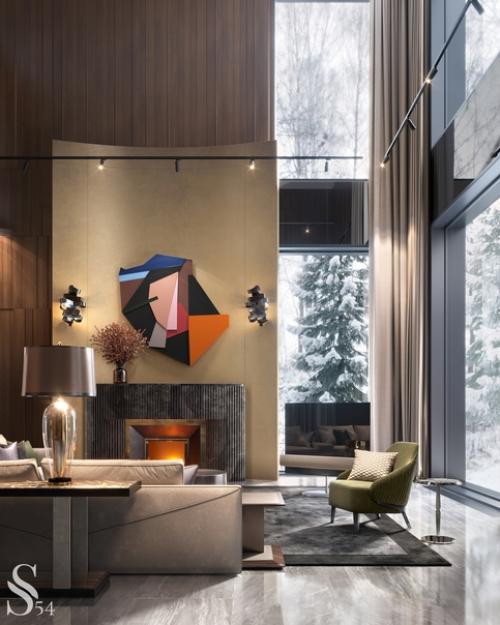 Два варианта оформления гостиной от Studia 54. 01