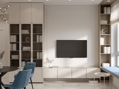 Проект однокомнатной квартиры 38, 5 м 2 в Москве. 01