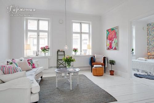 Стильная эклектика - летний интерьер в белом. 03