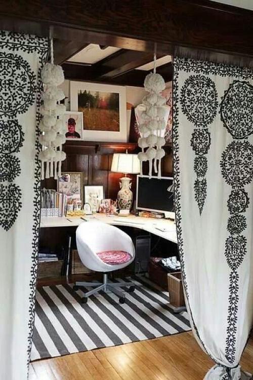 Шторы на внутренних дверях. 03