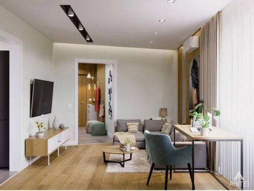 Эко - минимализм в интерьере однокомнатной квартиры в Гомеле. 01