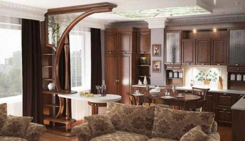 Как устроить в квартире кухню - гостиную. 05