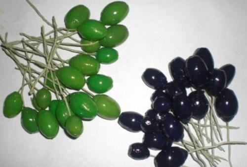 Мы делаем виноградную кисть из желудей. 03