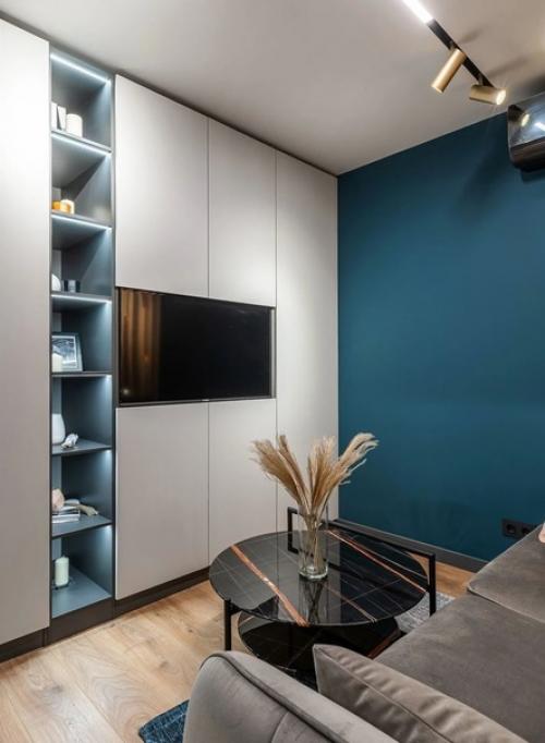 Чудесное преображение единственной комнаты в старой панельной однушке! 02