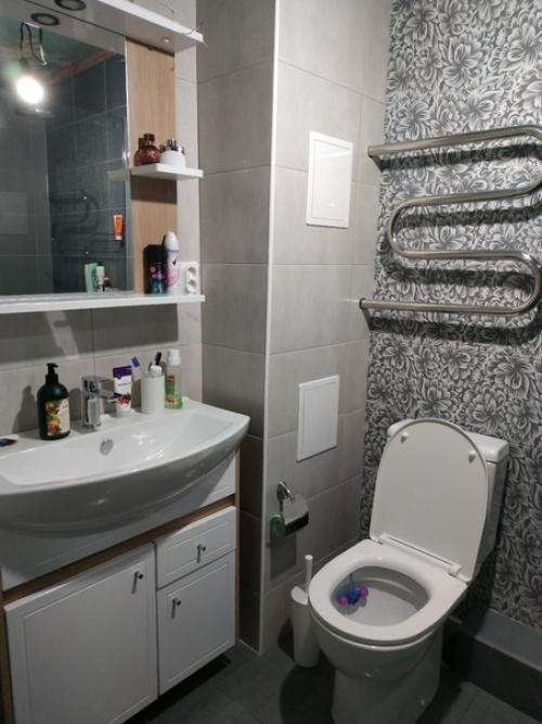 Объединили и сделали ремонт в ванной комнате 3, 7 кв. 06