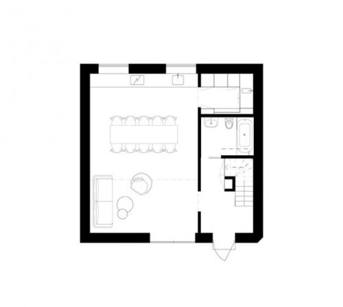 Двухуровневая квартира в старом доме в Стокгольме. 05