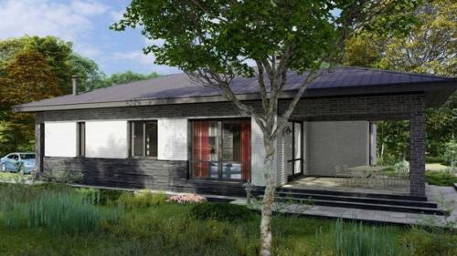 Эскизный проект удобного одноэтажного дома. 04