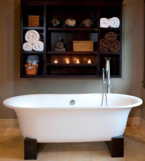 Интересные системы хранения в ванной комнат. 01