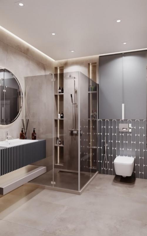 Три сан.  Узла в одной квартире. 02