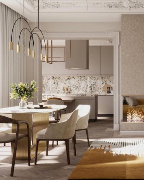 День мы начнём с дизайна кухни - гостиной площадью 41 кв. 04